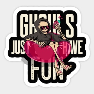 Ghouls Just Wanna Have Fun- Halloween Humour Sticker